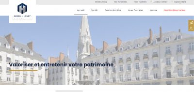 Site internet antiopa maintenance morel immobilier