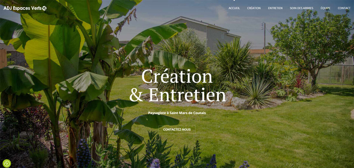 Site internet Antiopa ADJ Espaces Verts