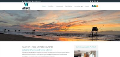 Site internet Antiopa W Assur - assureur MMA St Brévin, St Nazaire, Pornic, Paimboeuf, Guérande