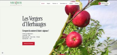 Site internet Antiopa - Les Vergers d'herbauges à Saint-Aignan de Grand Lieu