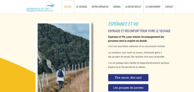 Création site internet Association Espérance et Vie